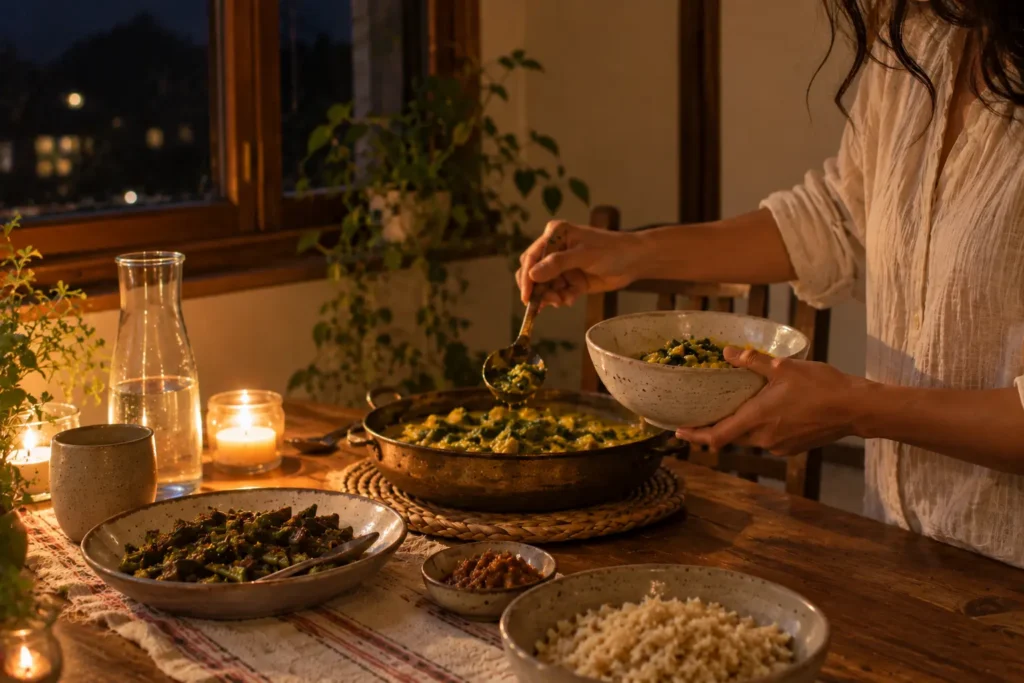 Ayurvedic dinner time